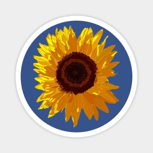 Floral Art Sunflower Magnet